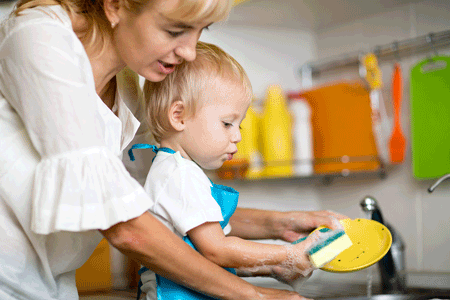 improve your children's financial future - doing chores at home helps kids learn life skills.