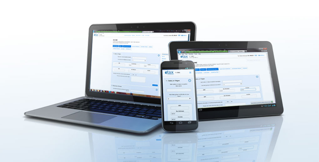 etax on mobile or tablet