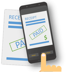 Personal tax return electronic receipt upload