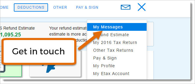 How to get tax help from an accountant at Etax online