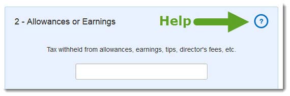 etax extra help in each section