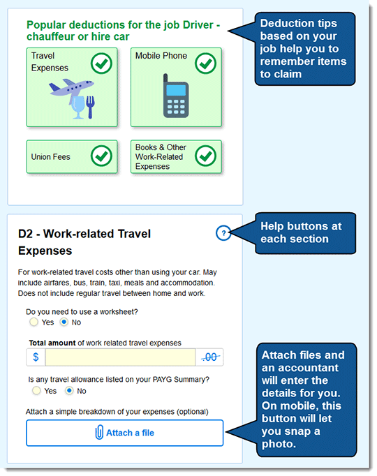 How to claim tax deductions online