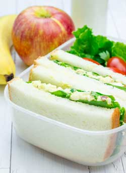 Pack a lunch when you're saving money
