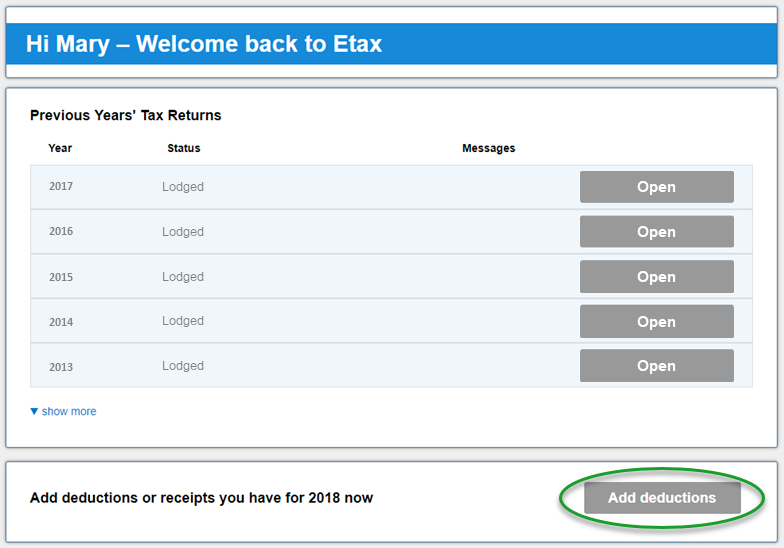 Fast track 2018 tax deductions