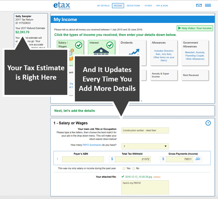 Tax Rebate Refund Calculator