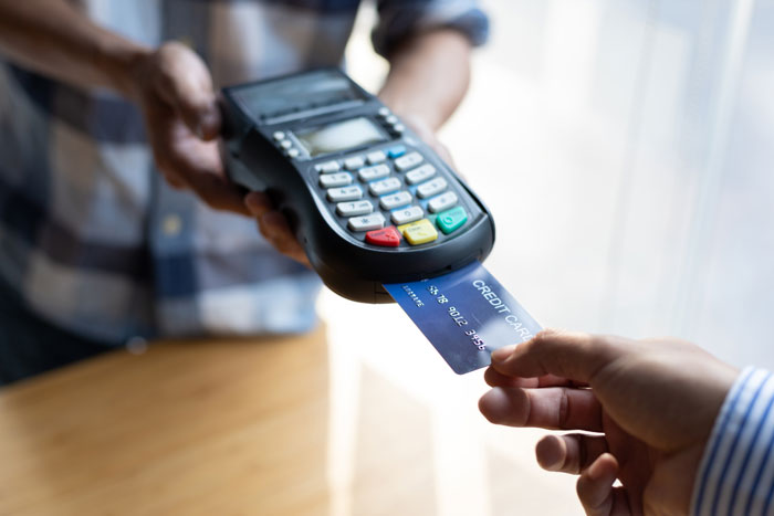 An eftpos transaction in progress to depict claiming tax deductions without receipts