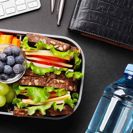 Pack a lunch when you're saving money