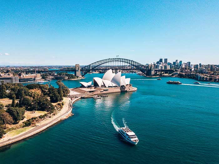 A picture of Sydney Harbour for people who are new to Australia