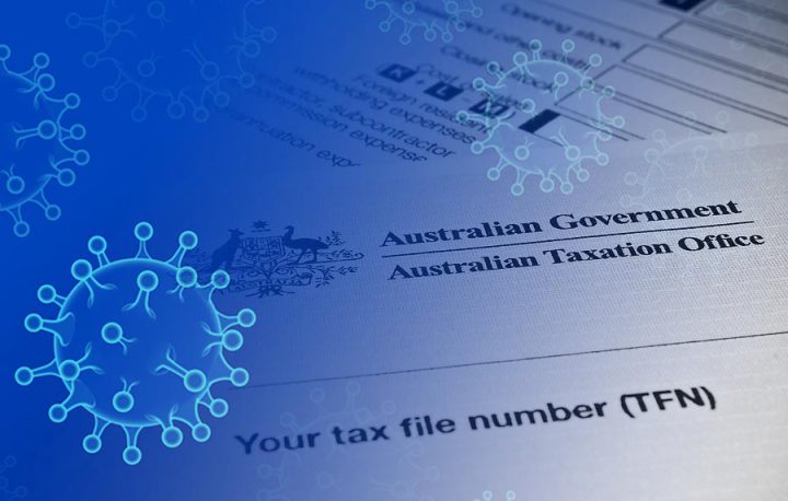 Tax and Coronavirus graphic