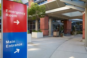 Entrance to emergency room