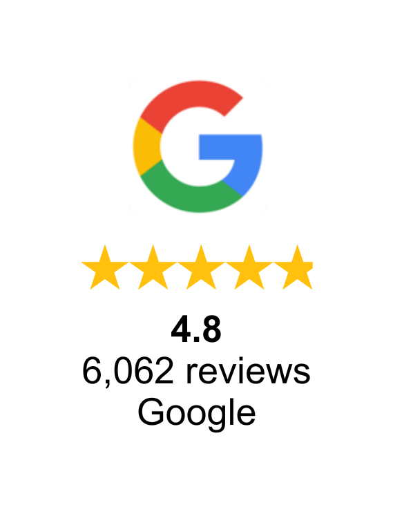 Google 4.8 star review rating at June 2023