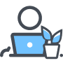 Work from home icon