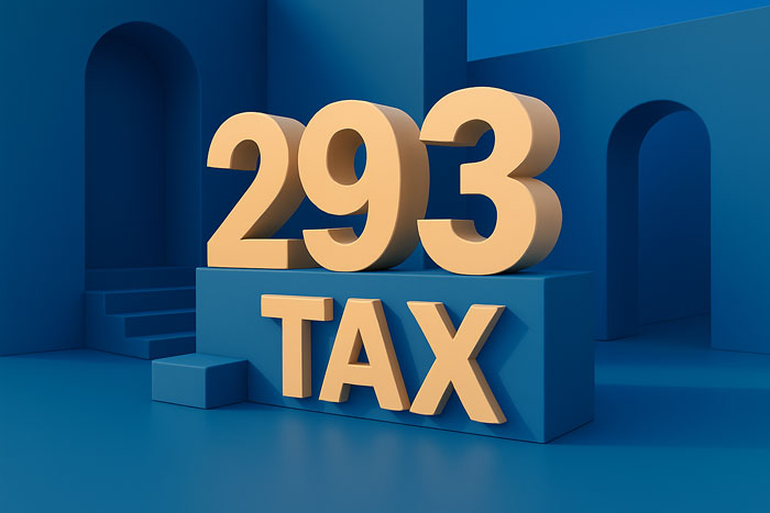 Graphic depiction of Division 293 tax