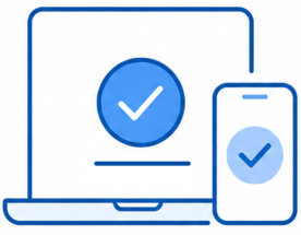Laptop and phone icon - sign your return